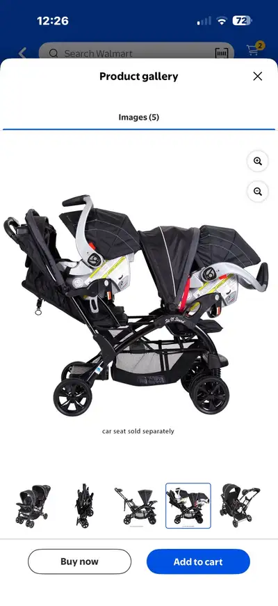 BABY TREND DOUBLE STROLLER BRAND NEW *NO BOX*, View more