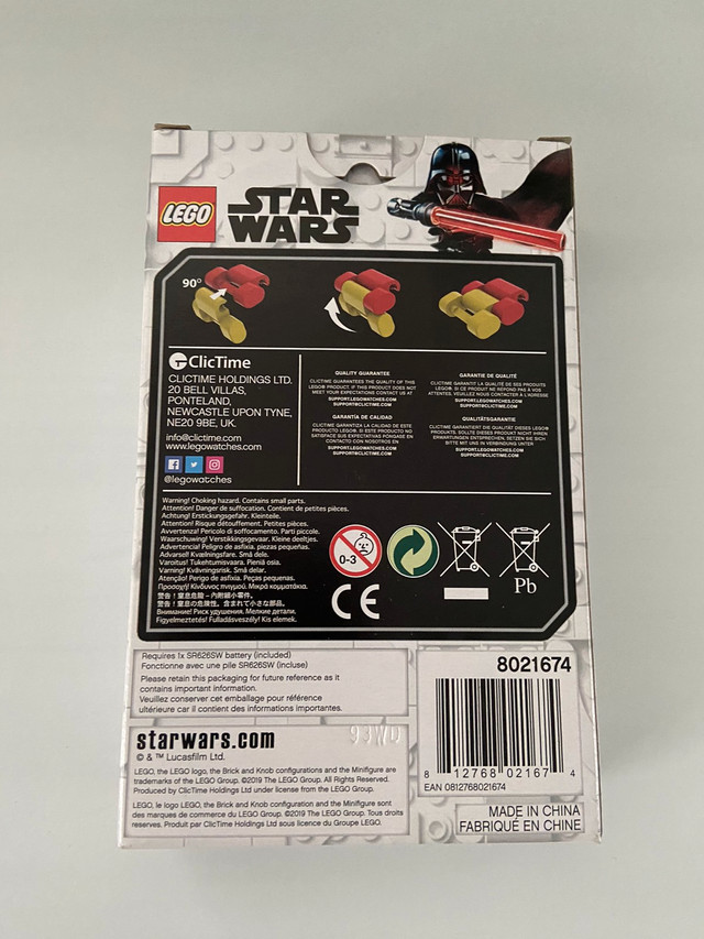 LEGO 8021674 20th Anniversary Darth Vader Link Watch in Toys & Games in Markham / York Region - Image 2