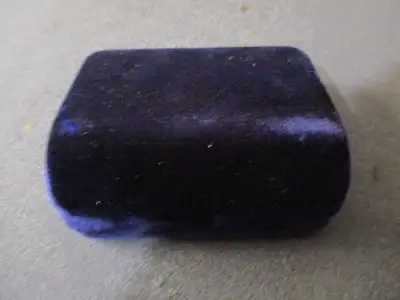 VINTAGE BIRK'S JEWELERS BLUE VELVET JEWELRY BOX-1960-70'S-RARE!, View more