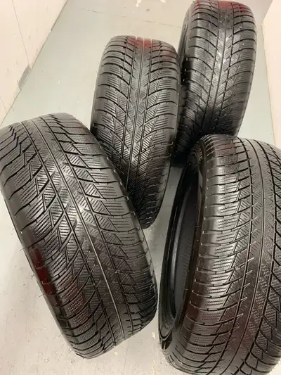 set of four Bridgestone Blizzak LM001 tires available. They are high profile RSC Run Flat (RFT) tire...