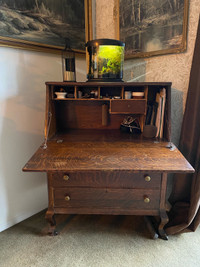 Solid Antique secretary desk 
