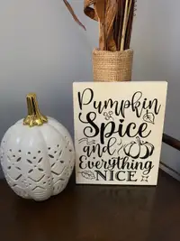 Pumpkin Spice Wood Sign
