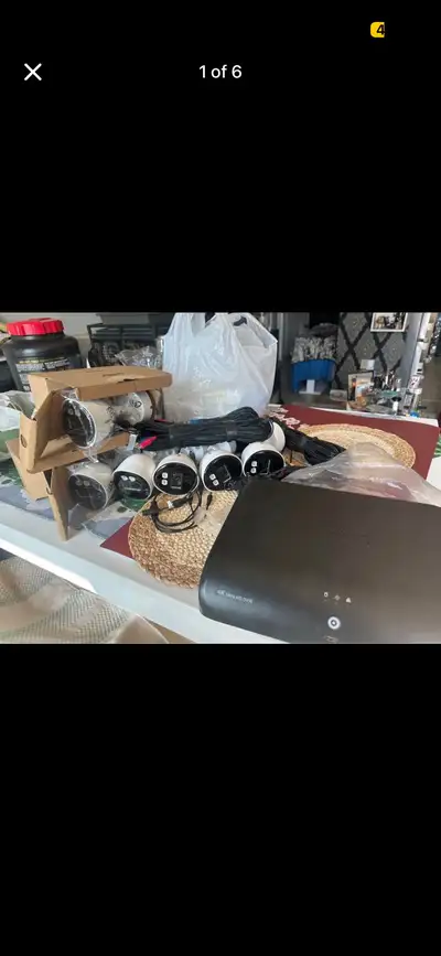 Selling a Lorex 4K Ultra HD DVR security camera system with 6 cameras. Originally purchased from Cos...