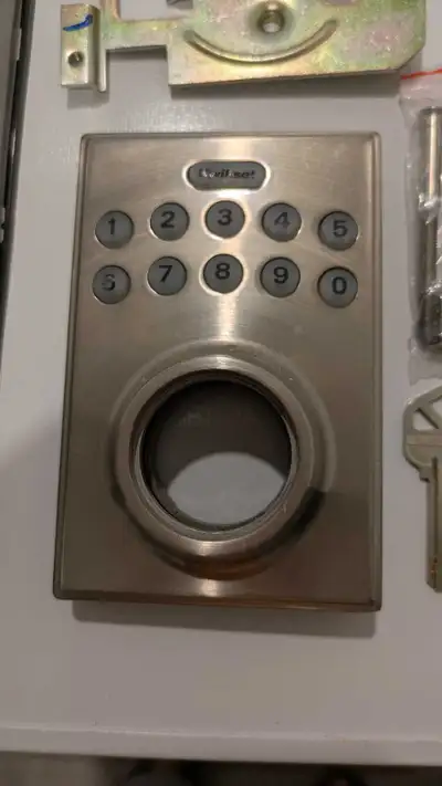 Kwikset electronic deadbolt lock, View more