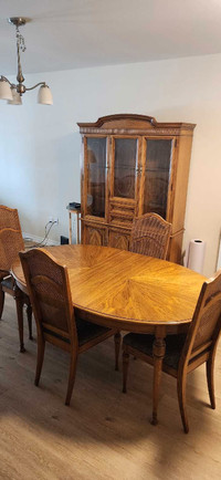 Dining room table, chairs