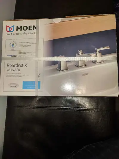 Moen Widespread Bathroom Faucet The style is Boardwalk. Part number is WS84820. Brand new in the box...