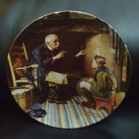 THE VETERAN BY NORMAN ROCKWELL COLLECTOR PLATE