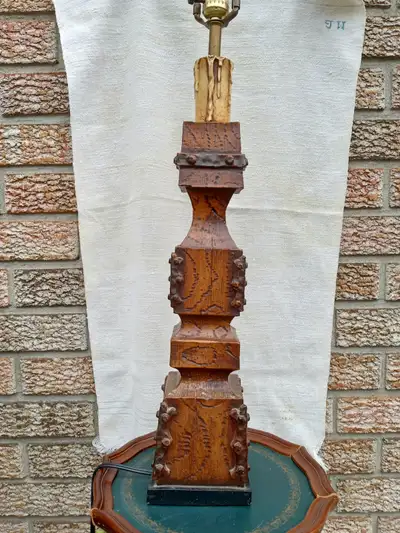 1950s Gothic Style Candle Table Lamp, View more