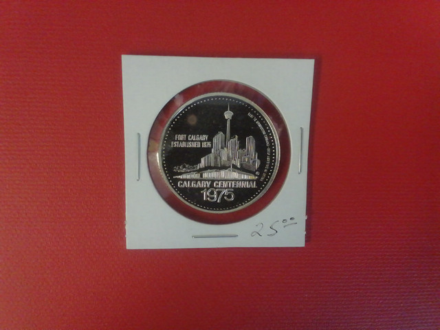 1975  Calgary Centennial Grey Cup game   token in Arts & Collectibles in Mississauga / Peel Region