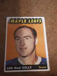 1965-66 Topps Hockey Red Kelly Card #15