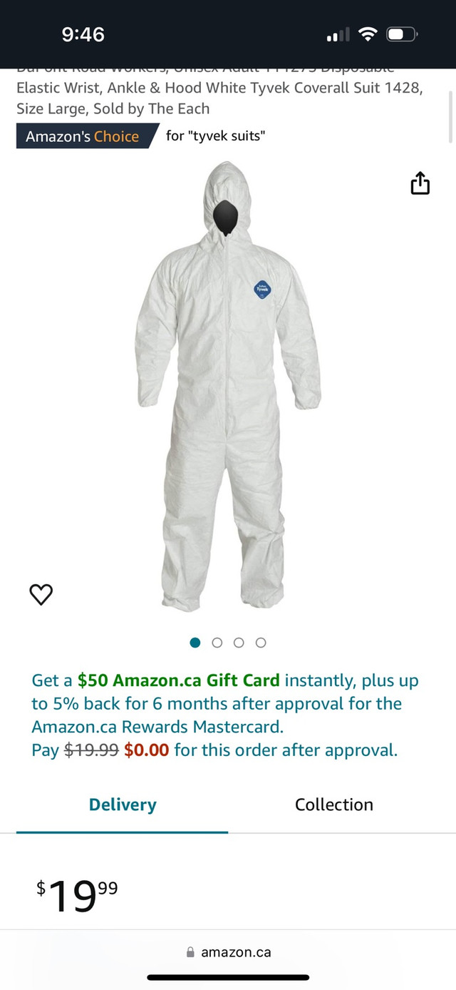 Tyvek Du pont coveralls  in Other in Calgary