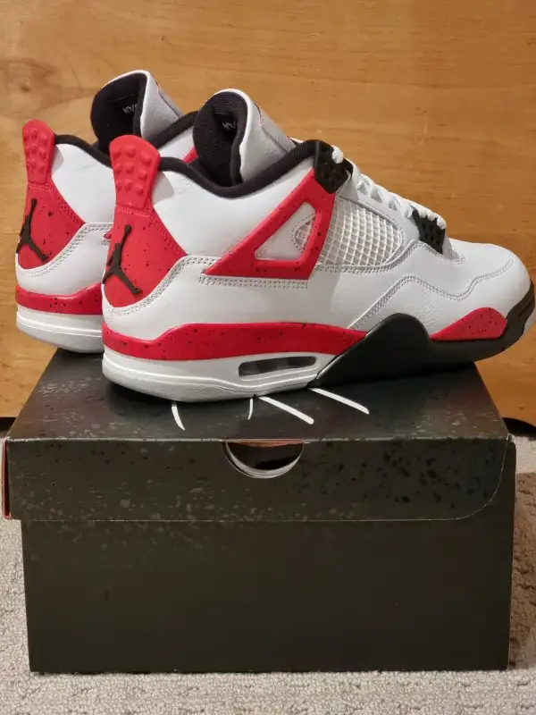 Brand New - Deadstock - Air Jordan 4 Retro Red Cement Shoes62863269355522121