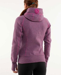 Lululemon Size Large 10-12 Purple Scuba Sweater Jacket