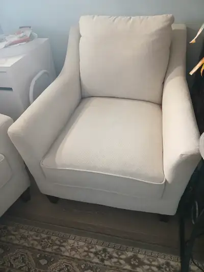 Pair of Armchairs - Fabric, Excellent Condition, (No Pets/Smoke), View more