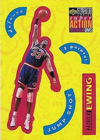 1996-97 Collector's Choice Super Action Stick #S18 Patrick Ewing