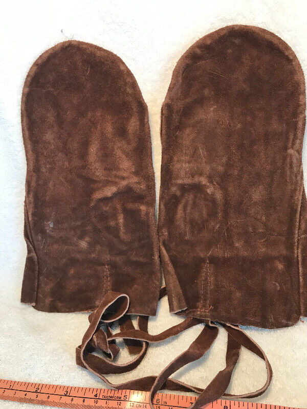 WW2 Canadian Army Leather Gloves for Handling Artillery Shells Arts