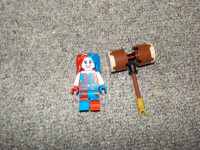 Harley Quinn Lego Minifigure with mallet