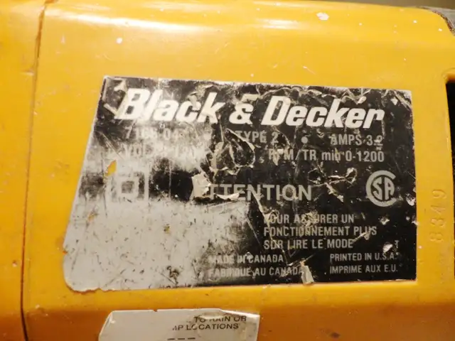 Black And Decker Electronix 3/8" Variable Speed Reversible Drill65565416038786125