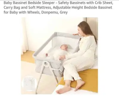 BRAND NEW GIFT, Baby Bassinet Bedside Sleeper - Safety Bassinets, View more