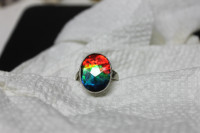 $500 New Canadian Ammolite Ring - Great Price