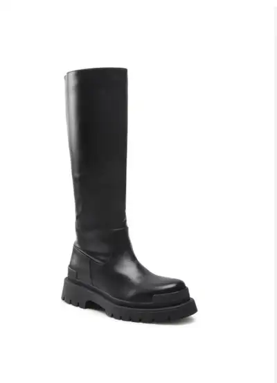 Brand New Raid Rosina knee-high Lug-Sole Black Boots, View more