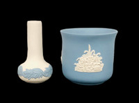 Vintage ECanada Art Pottery bud vase, Planter, Jasperware