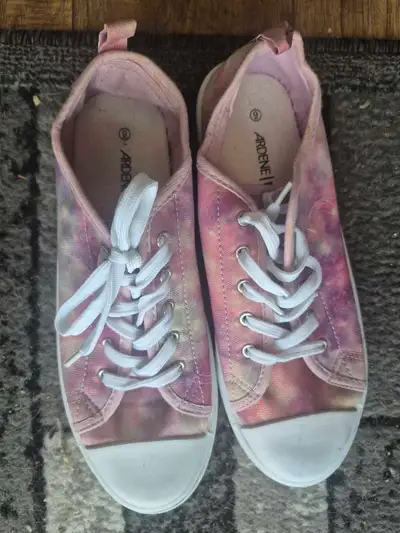 Ardene Pink/Purple Canvas Sneakers, View more