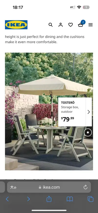 IKEA NAMMARO table and chairs, View more