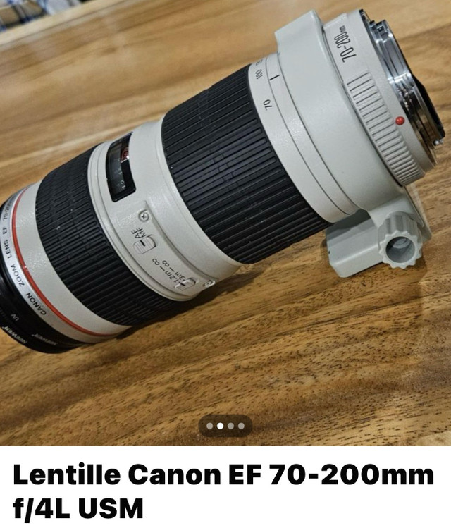 Canon Objectif EF 70-200 mm f/4L dans Appareils photo et caméras  à Longueuil/Rive Sud