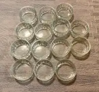 14 glass jars baking dessert cups