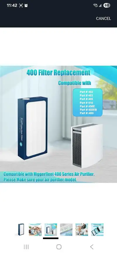 Selling Brand NEW sealed in plastic and in box, Hepa filters. Took one out for pictures however stil...