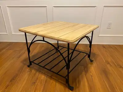 26 x 26 x 21 Wrought Iron Side Table, View more
