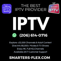 BEST 4K TV SERVICE - NO FREEZING - FREE TRIAL