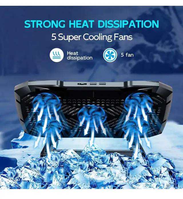 AIMIUZI F2 Plus Laptop Cooling Pad in Laptop Accessories in Markham / York Region - Image 6
