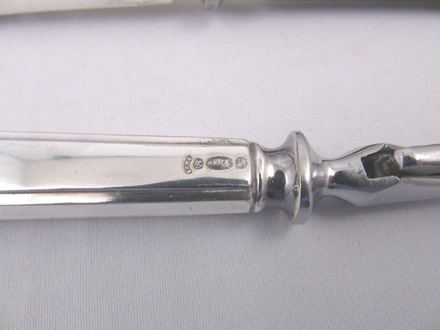 Antique Silver Carving Set Original From England in Kitchen & Dining Wares in Bedford - Image 3