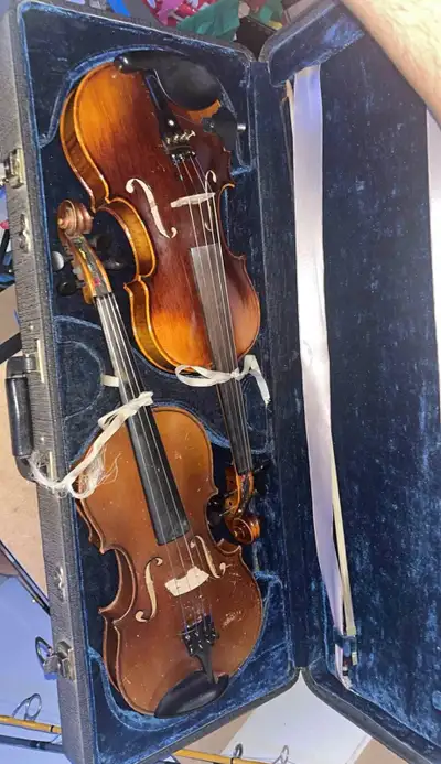 2 Copy of Stradivarius fiddles, View more