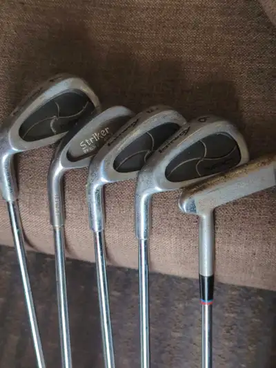 All five for just $60 dollars Shafts 33 - 35 inch 3,5,7,9 + putter,great lifelong clubs Grips in gre...