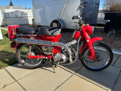 1967 Honda CT90 all original, minor touch up on paint and cut polished, new chain, brake cables, and...