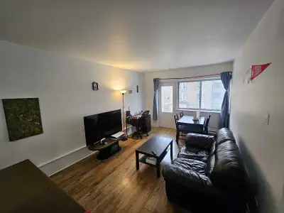 Français par la suite Bright and fully furnished 3½ apartment available for short-term sublease or l...