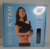 NEW OPEN BOX Baby K'Tan Bkbc-Bl-Xs Baby Carrier Black Size XS Bl