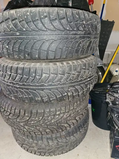 4 winter tires and rims size 235/70/16. Rim 5x114.3. Two tires are Champiro other two are Sailun (ne...
