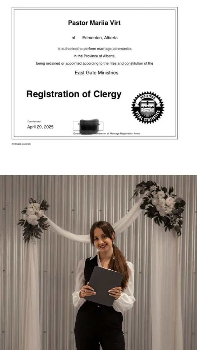 Wedding officiant