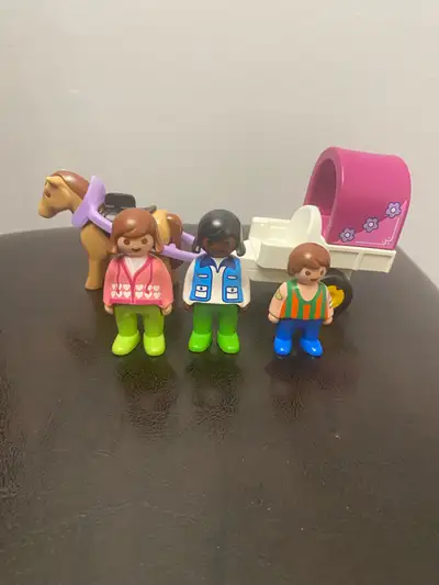 Playmobil 123 Horse Drawn Wagon with Figures, View more