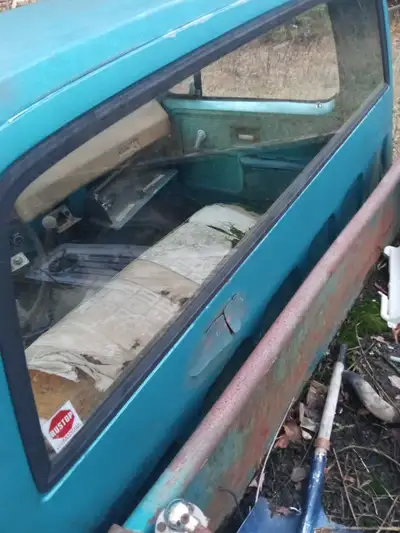 Scrap square body GMC 1970s for sale. Has motor and 3 on tree trans. Some other stuff might be salva...