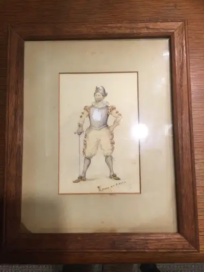 Vintage Sketch Man at Arms, View more