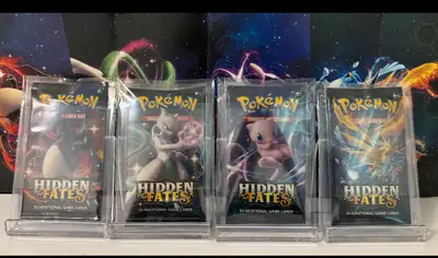 Sealed Hidden fates booster pack art set open to trades