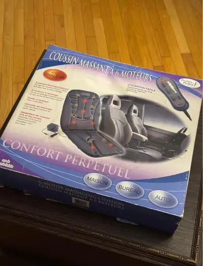 6-Motor Heated Massage Seat Cushion – Home, Office & Car. Remote, View more