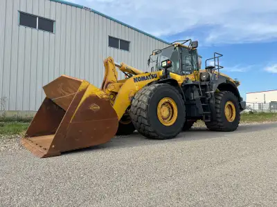 2016 Komatsu WA500-8 Material Handler Loader 10,500hrs Cab with A/C & Heat Joystick Steering Ride Co...
