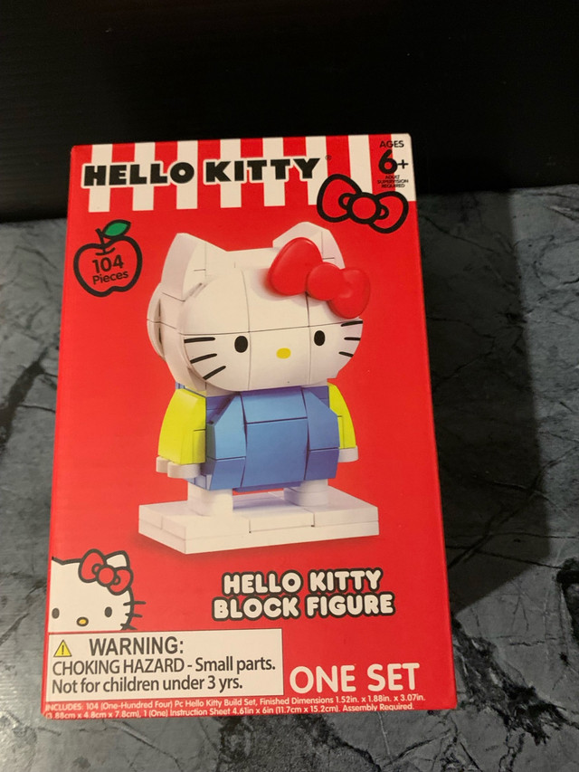 Hello kitty large block figurine…new..2023 dans Jouets et jeux  à Ville de Montréal