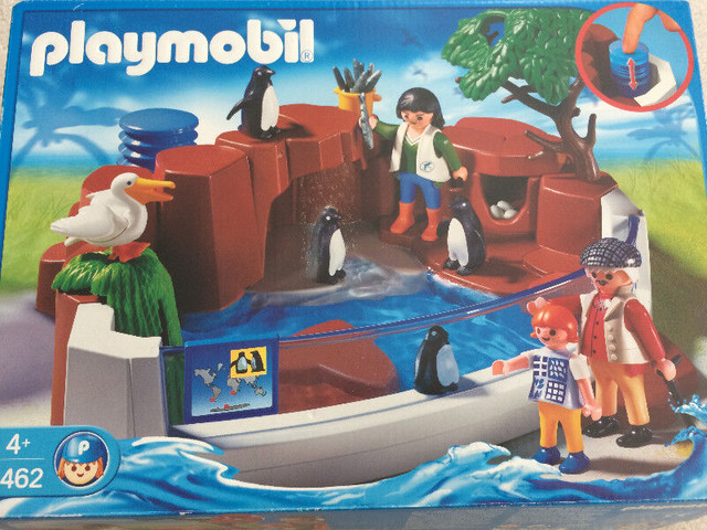 Playmobil penguins water basin in Toys & Games in Kingston